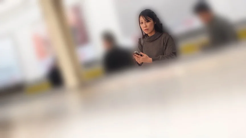 痴○電車＃053 敏感ワンピ女子-4