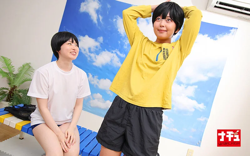 つるぺた素人女子だって男水着チャレンジ 県民プールでバレないように男子のふりして羞恥ミッション！だけのはずが…ボーイッシュSEXでなんか興奮しちゃって中出し許しちゃった///しずく＆りおん-13