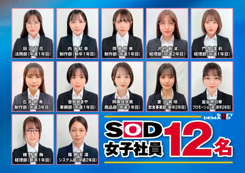 SOD女子社員12名 女性器特化健康診断 オマ○コ入念ドクハラ545分-3