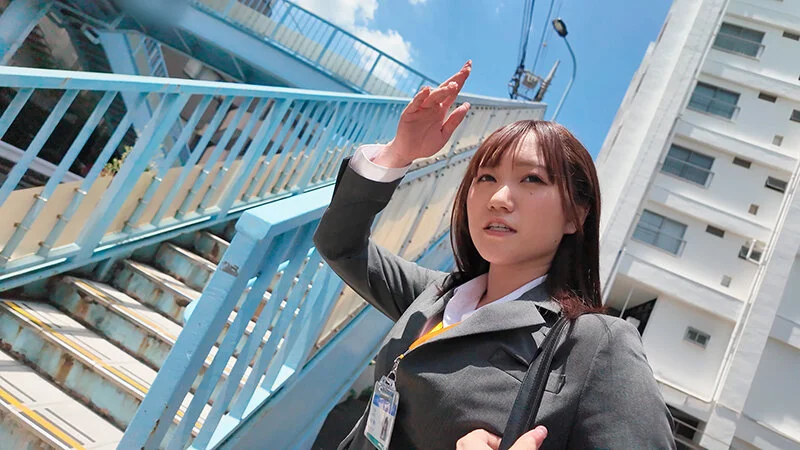ピタパンOLアナルを即クンニ！内見中の肛門クンニが忘れられないデカ尻不動産レディが新居に押しかけて来たので、むれ匂うパンツスーツ尻穴を舐めほじって中出ししてあげた わか菜ほの-1