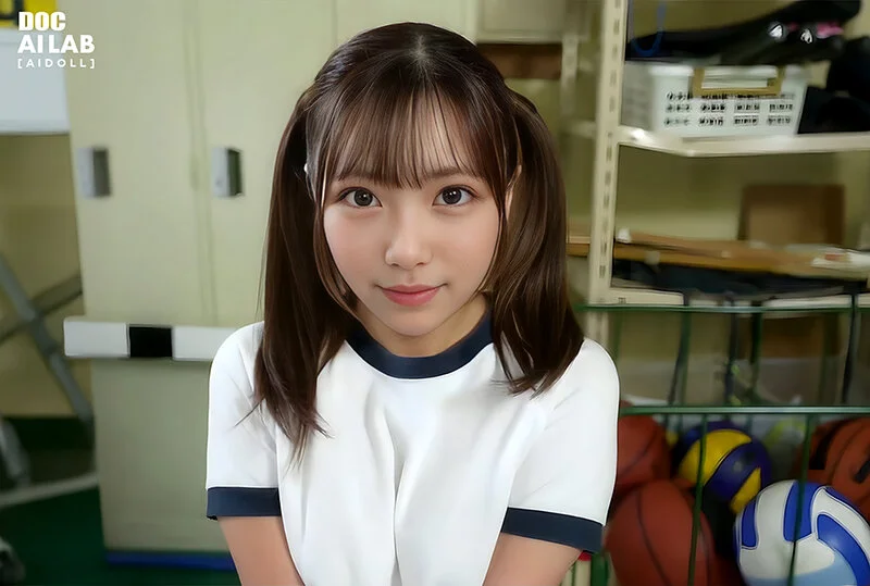 空想制服美少女 AI MODEL AV DEBUT 部活少女編-9