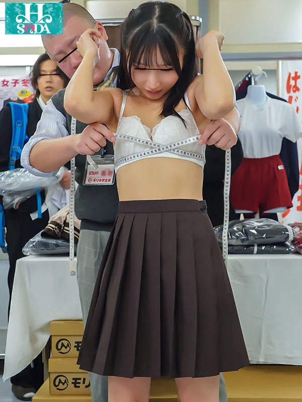 学校指定猥褻測定。制服採寸で、無垢な女子のムフフな身体をイタズラし放題！？-5