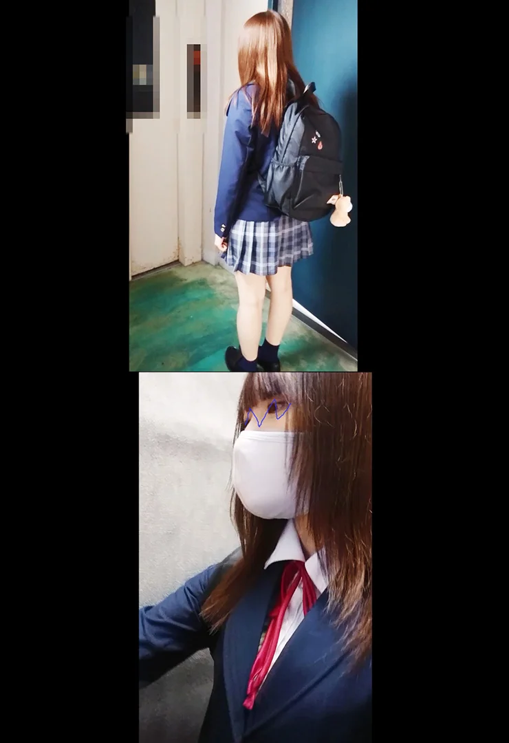 私生活覗き日誌-03・1人暮らしを満喫Kの変態加速が止まらない！なんとレオタードブラウスで登校していた！-1
