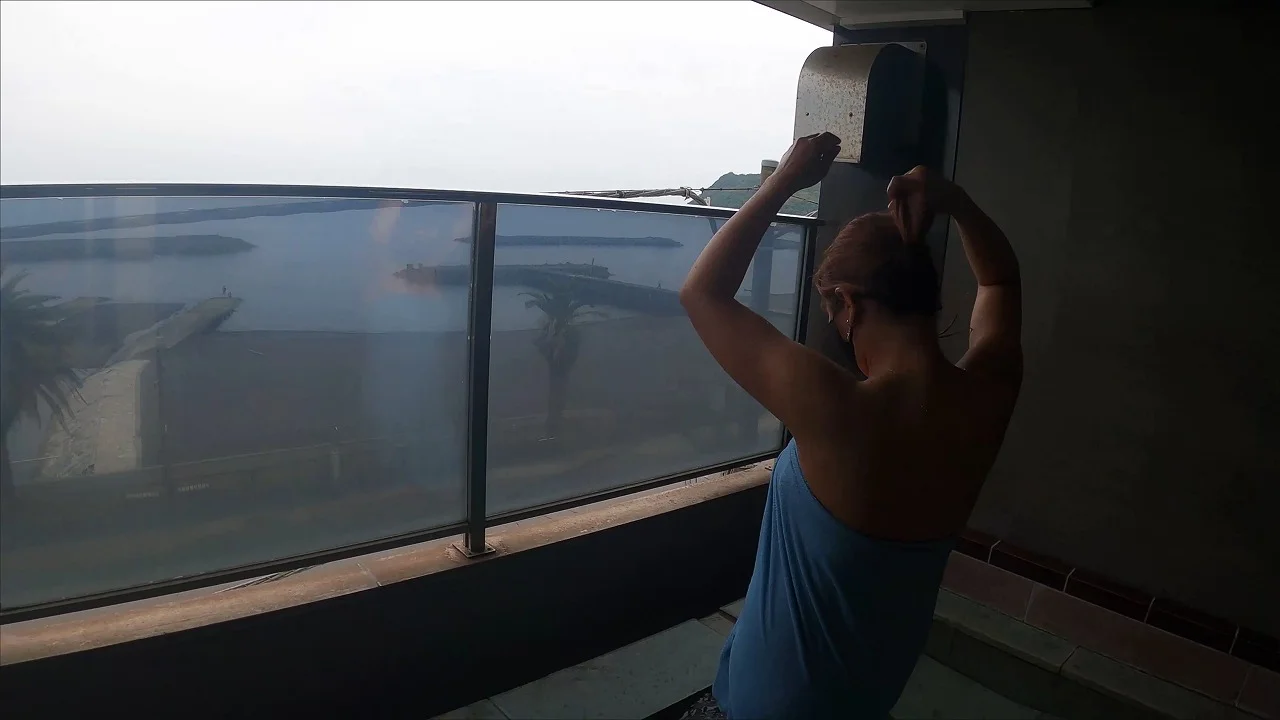 外国人美人モデル　温泉動画撮影中❤入湯編❤-2