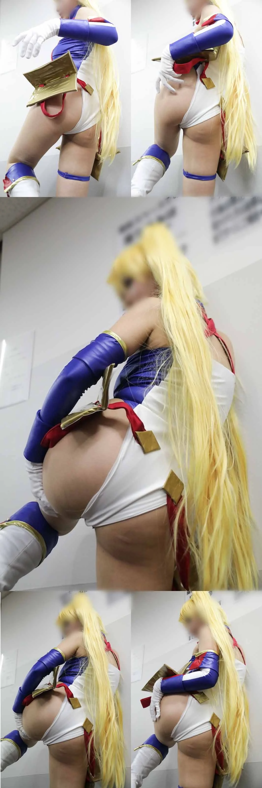 【写真】モリマン鼠蹊部！ストッキング越しにレオタードの股間をぐいぐい食い込ませる美人レイヤーの囲み撮影　超盛り230枚！ vol-6