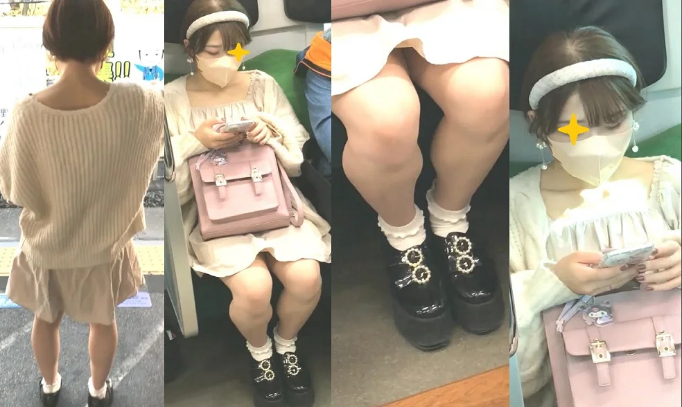 071可愛いお姉さん達4人色々逆さ撮り！-3