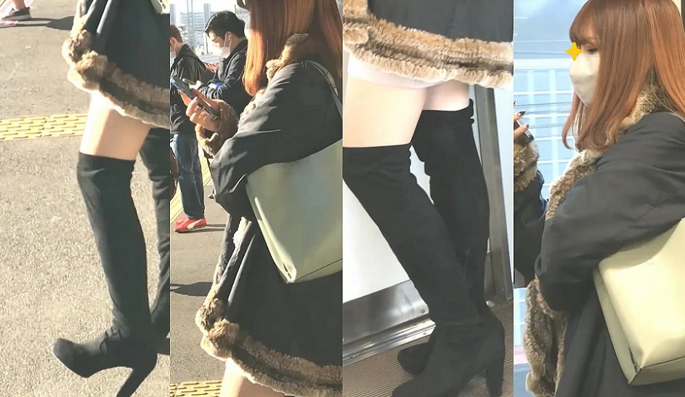 072美形美脚のお姉さん達4人色々逆さ撮り！-1
