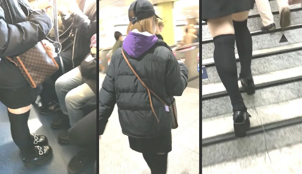 072美形美脚のお姉さん達4人色々逆さ撮り！-5