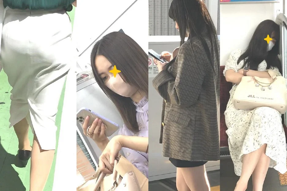 073美形美脚美尻のお姉さん達4人を色々と観察！