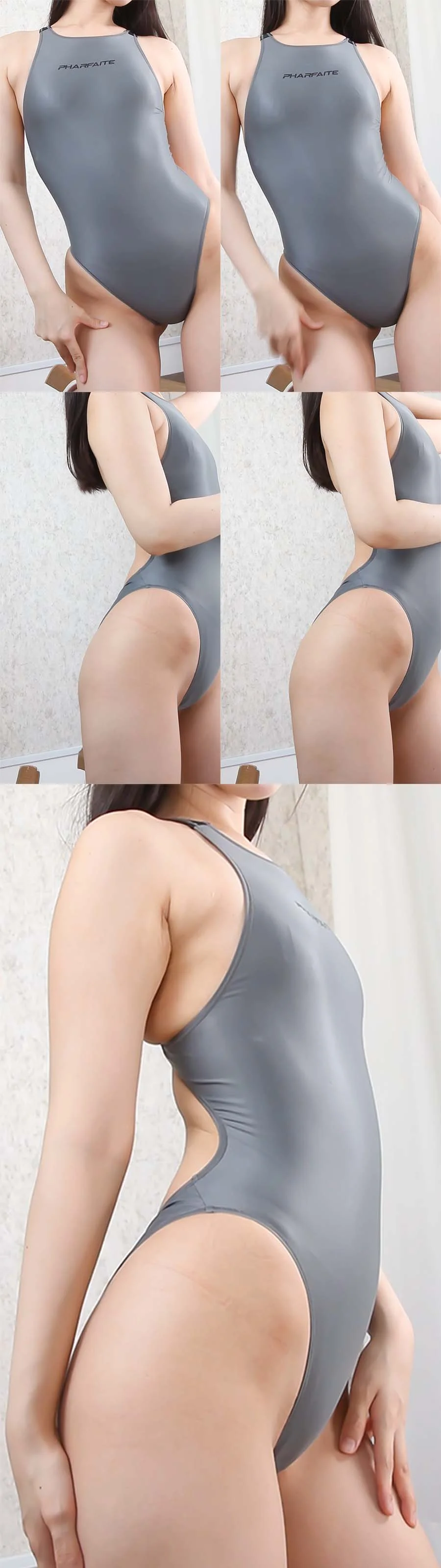 【フェチ動画】元水泳部の女子大生！165cm完璧BODYの美しい張りの鼠蹊部に食い込むハイレグP●ARFAITE-1