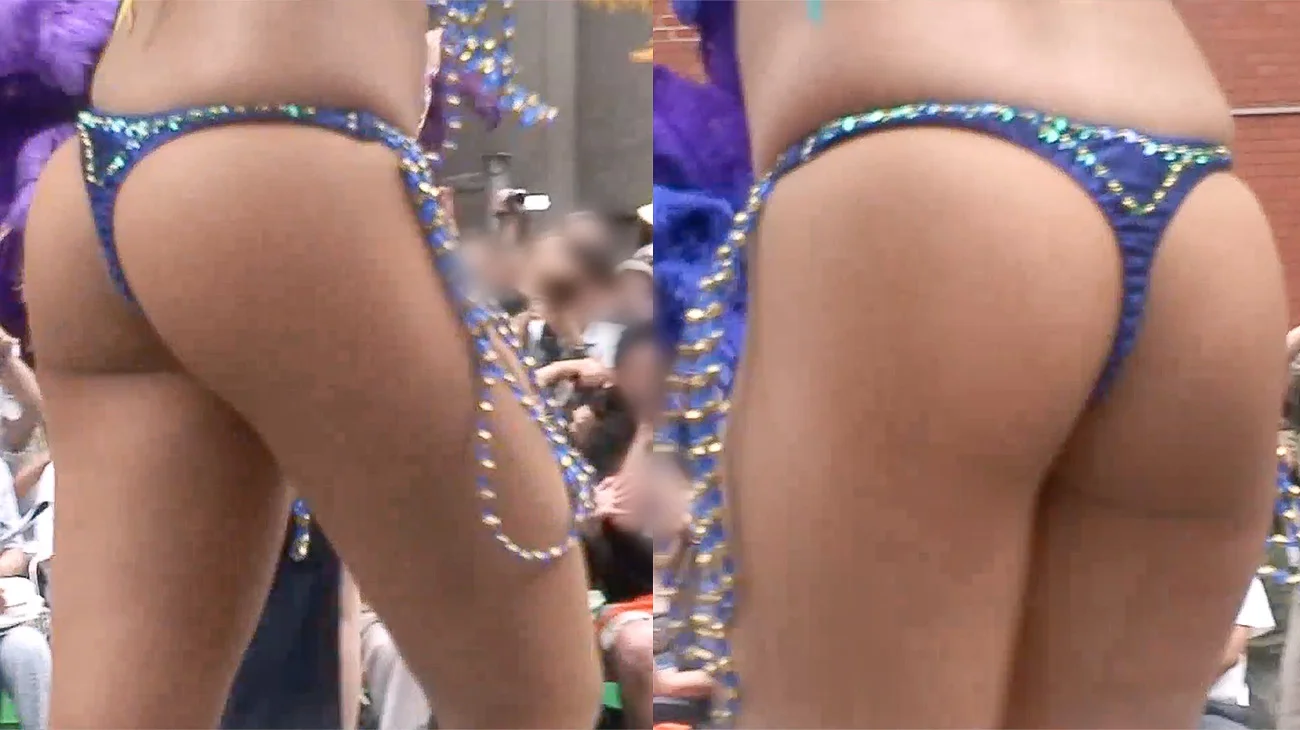 【フェチ動画】浅草の夏を彩る某メーカーの美女軍団！セクシーダンサー達による絢爛豪華なサンバパレード