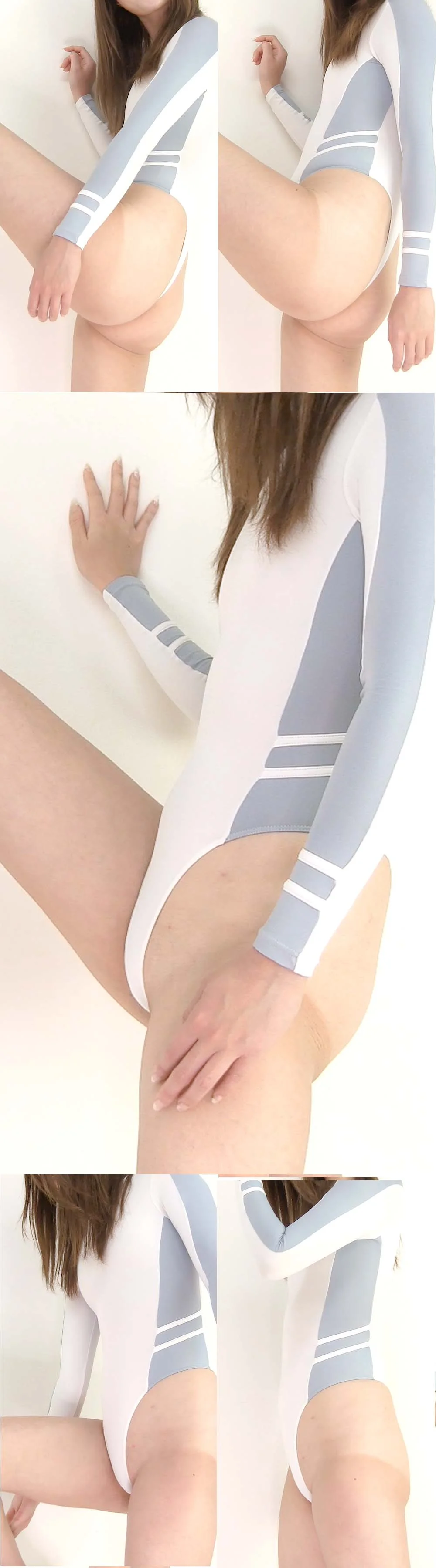 【フェチ動画】167cmの綺麗なお姉さんの鼠蹊部もりもりのハイレグはいかがですか？^^;-2