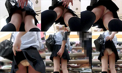 【再販】非情スカートめくり31～白P食い込むお尻を丸出しにされる女子学生9連続めくり～-2