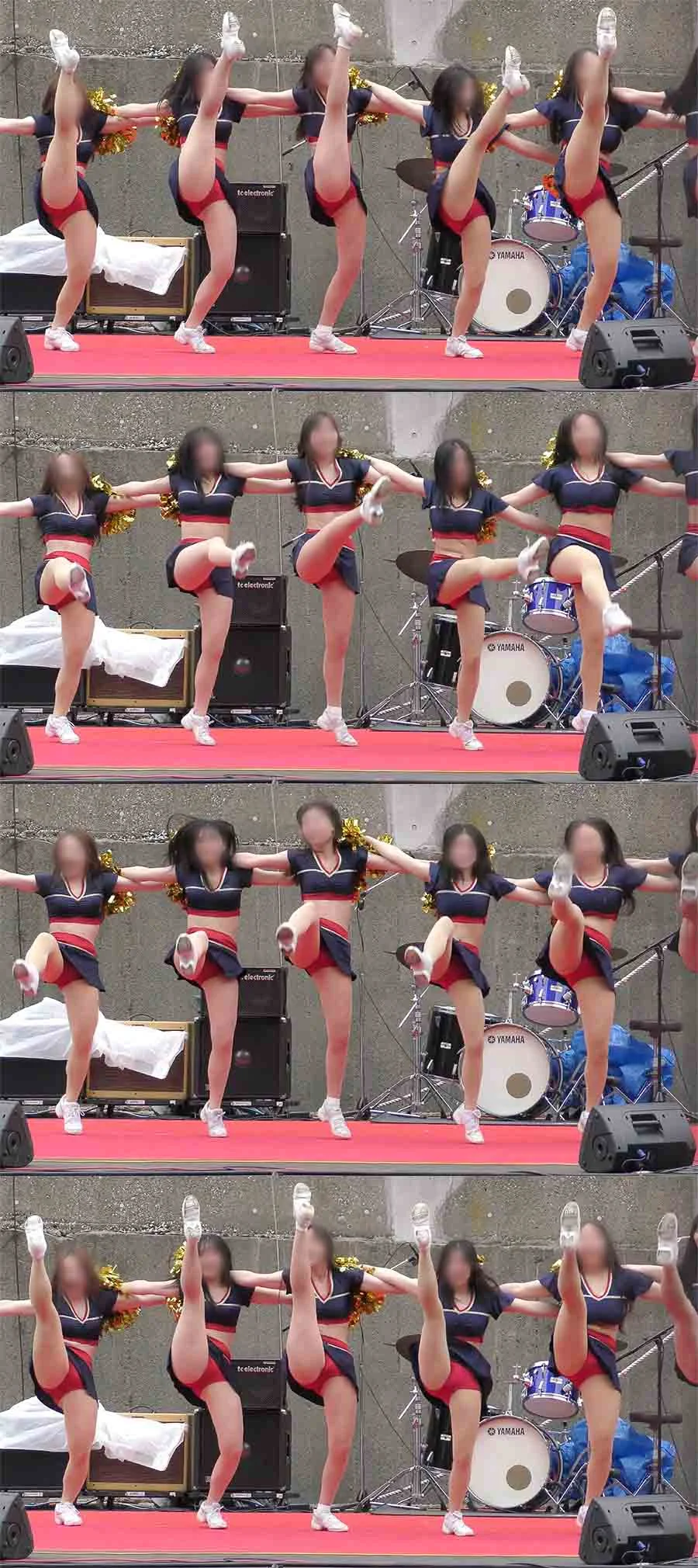 【フェチ動画】2024年5月チア速報！ハツラツ＆フレッシュな魅力弾けるチアガールたちのサービスステージ（固定アングルバージョン）-3