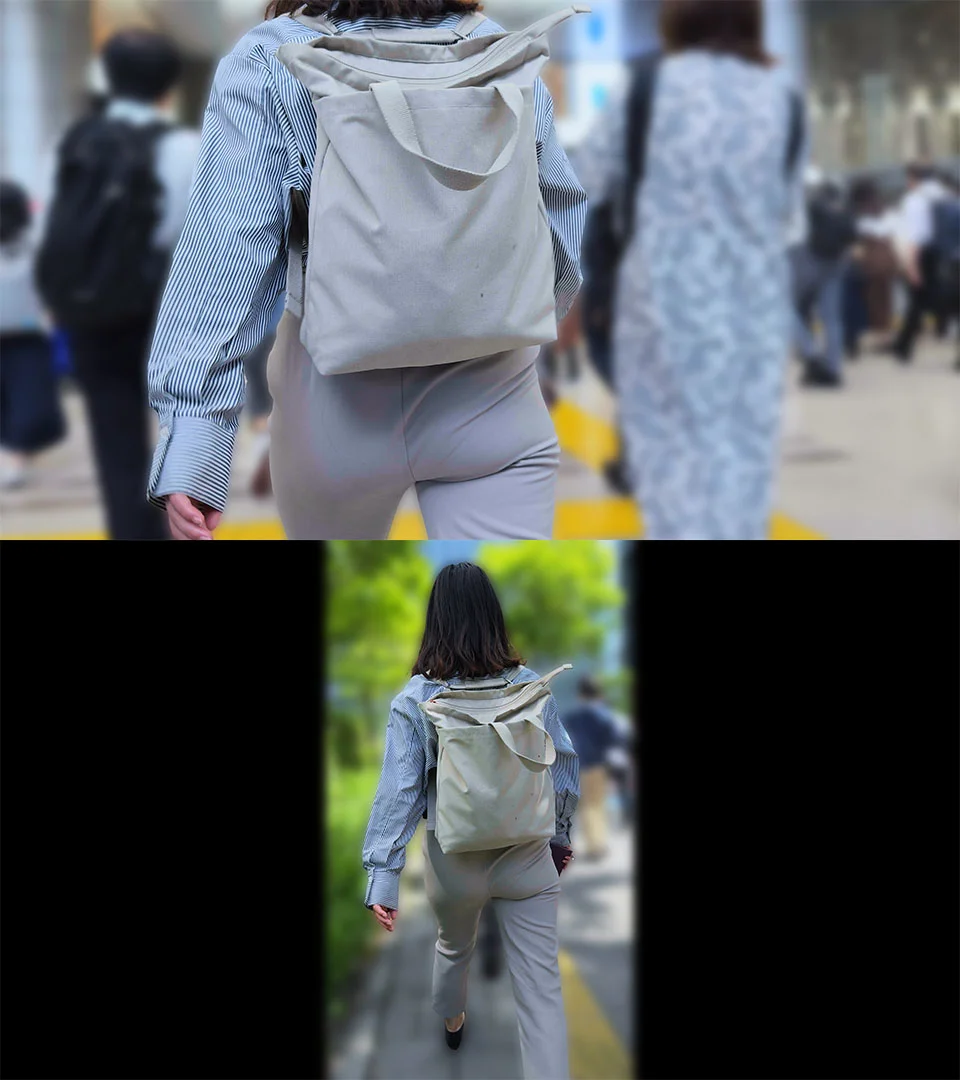 歩行記録0197「サラ髪清楚OLのぷりふわヒップにPラインを確認」(3名)-4