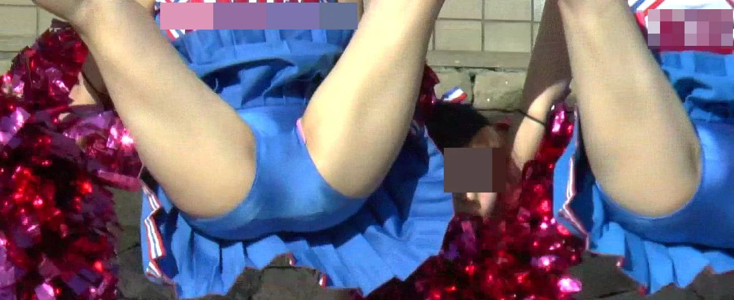【再販】【再販】人気魔女JD水色チアダンスVol.9 【秋の収穫祭】開脚ハイキックハミ！chwandap14