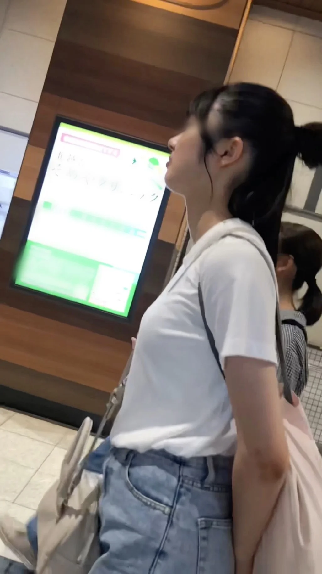 【横からの眺め283_ちっぱいver】長身スリムなＪＤの爽やかオッパイ！-3