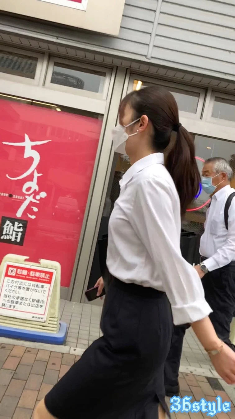 【再販】【横からの眺め128_ちっぱいver】スリムな新人ＯＬのちっぱいを横から！-2