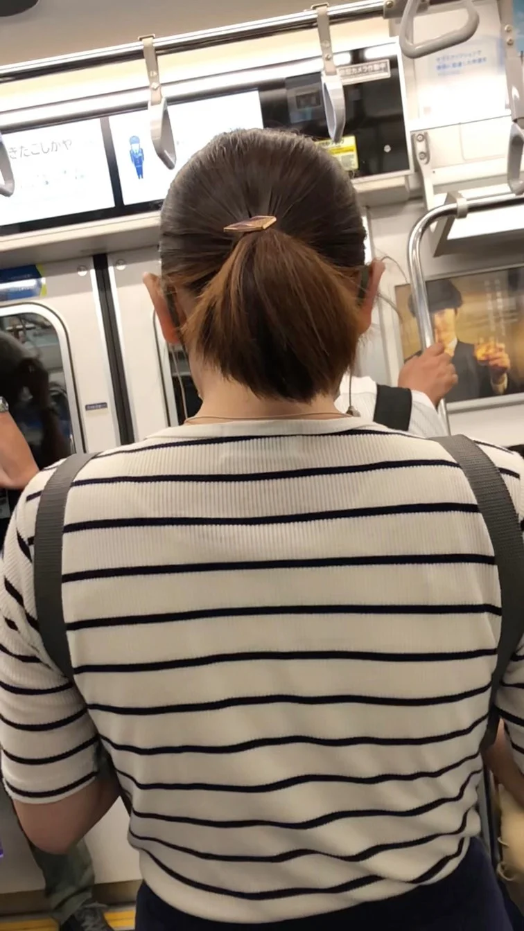 【すぐそこの眺め127】華奢なＯＬの隠れ巨乳を至近距離から！-1