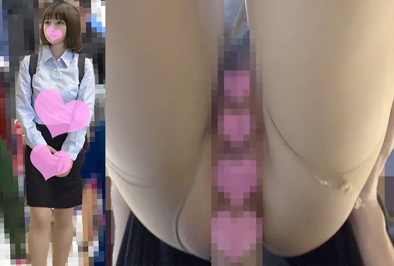 【再販】電車痴かん動画2本セット 敏感純情ろり学生＆潮吹きハーフ顔美人OL中出し痴かん-6