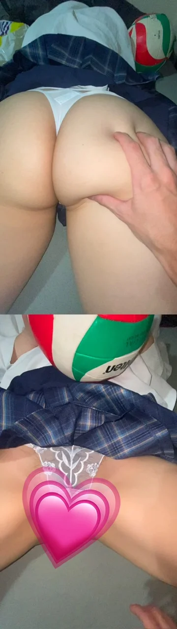 【高画質】バレー部のヤリマン肉厚巨尻！具に食込みまくりの大迫力ヒップを接写で堪能！！-4