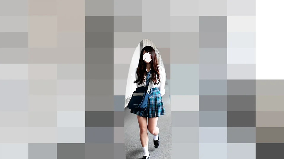 ぴっちぴちのめるる似激まぶ青チェJKをエレベーター盗撮-6
