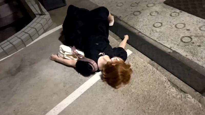 【再販】男の執念 渋谷 ボブカットのFカップ巨乳を無料お持ち帰り 真っピンク美乳首-1