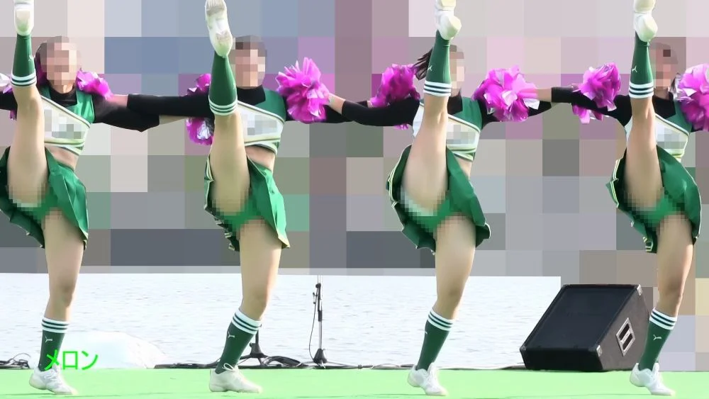 祭りだチア vol.99 夏祭り、涼しげな腹出しセクシー衣装に豪快ハミP！！ Kチアダンス