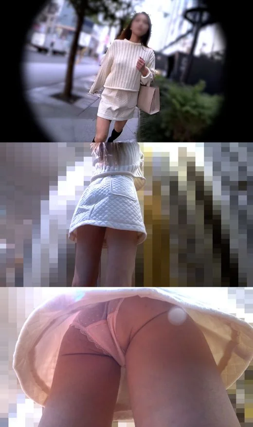 【ノーブラ探訪】清楚系美女のニットの中の秘密☆ノーガードで魅せる絶景F乳！-1