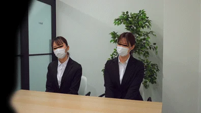 《企業面接》集団面接編。就活スーツ女子の面接の一部始終。Vol.25