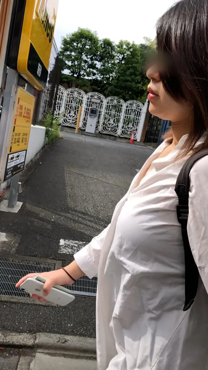 【横からの眺め371】小柄なＯＬのＧカップバウンドに釘付け！！-4