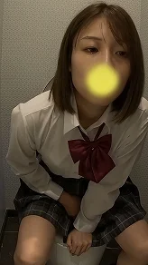 デパートのトイレでこっそりオナニーしちゃうJK207　アナウンサーみたいなスレンダーJKがトイレでくねくね絶頂