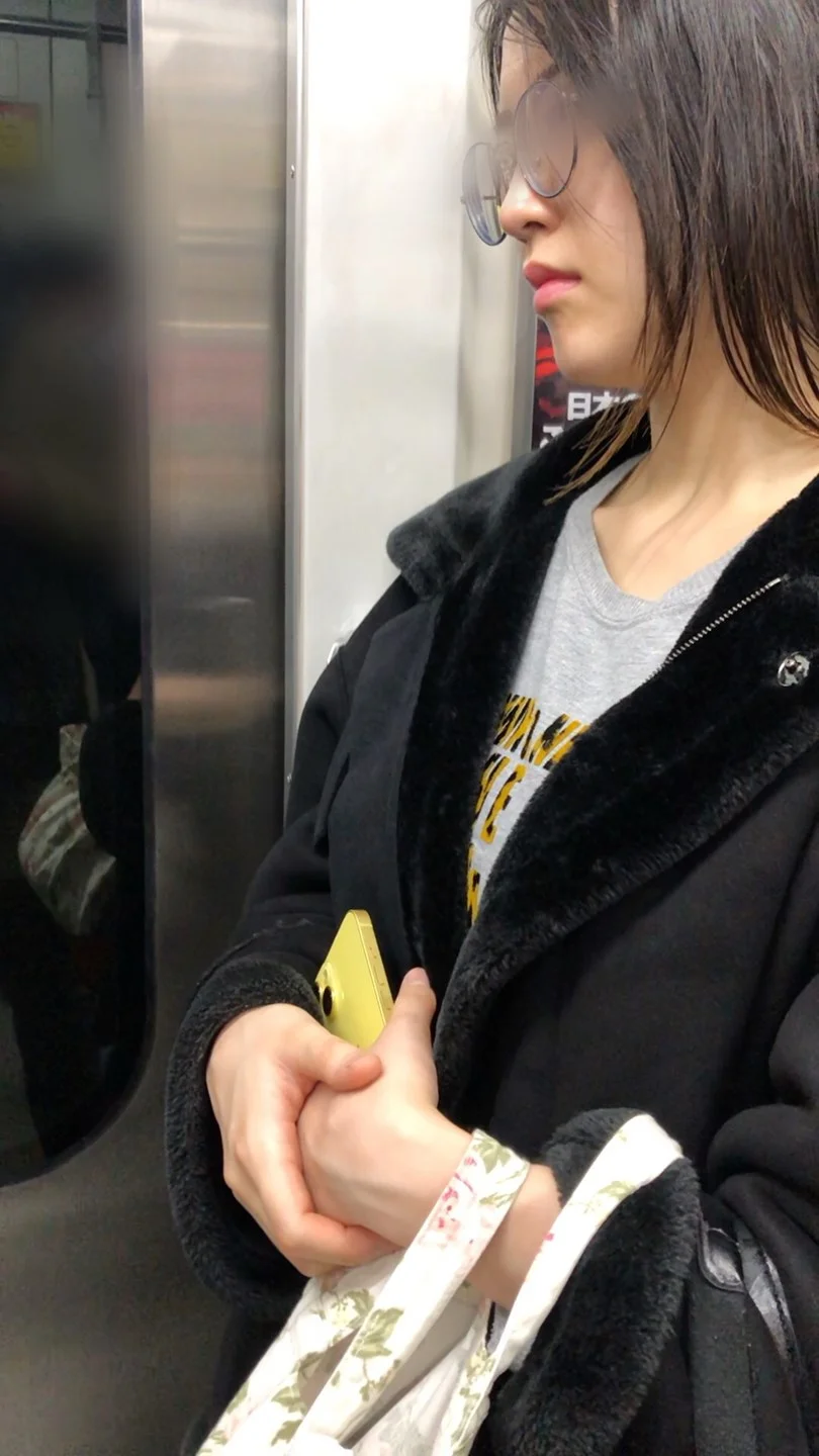 【すぐそこの眺め178_ちっぱいver】インテリ系の眼鏡ＯＬのちっぱいを至近距離で！-2