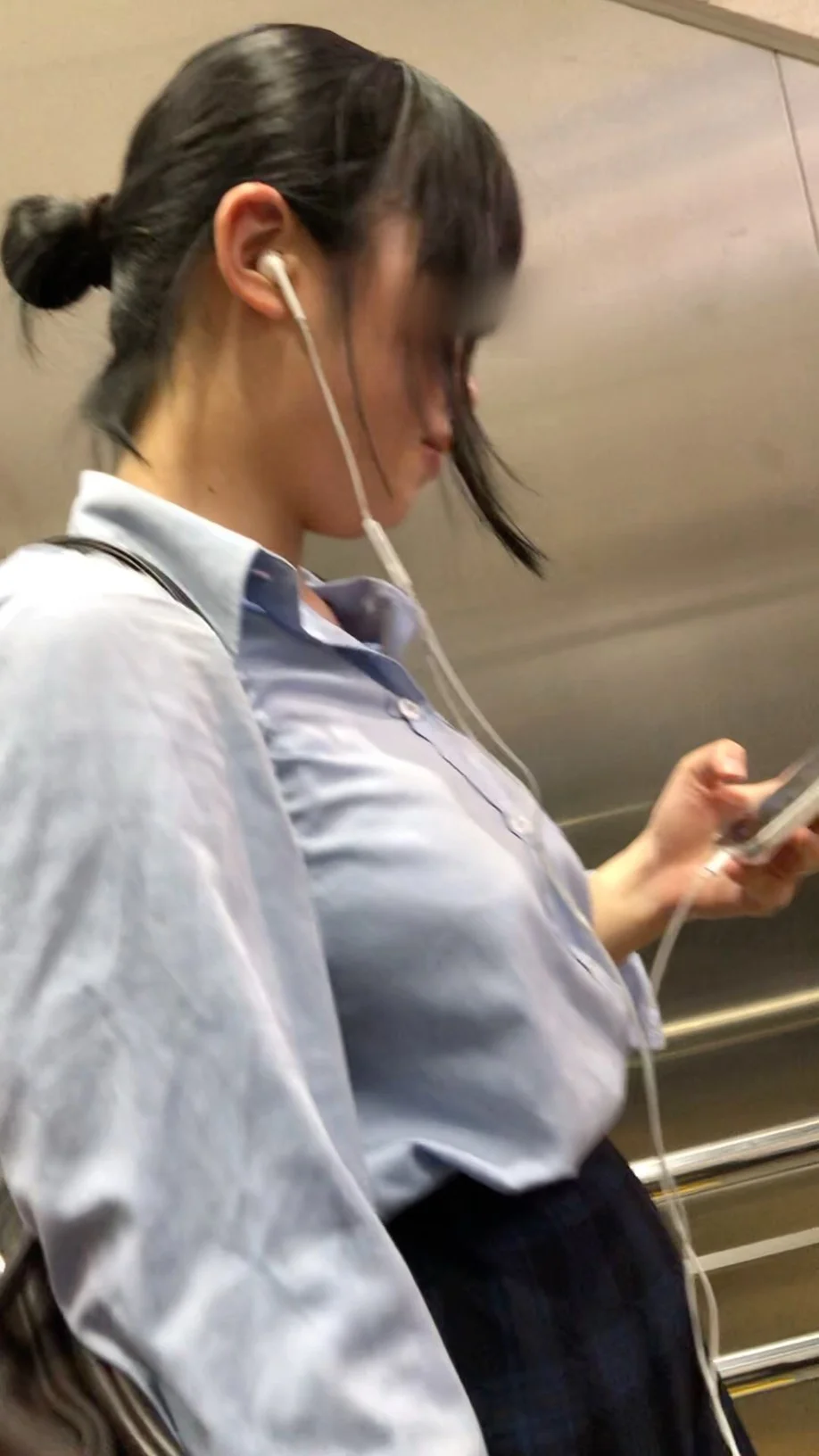 【放課後の眺め151】ムチムチボディのＦカップＪＫを並走で！！-4