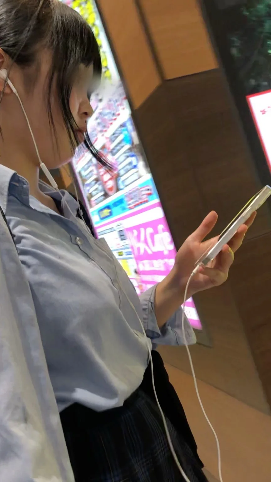 【放課後の眺め151】ムチムチボディのＦカップＪＫを並走で！！-5
