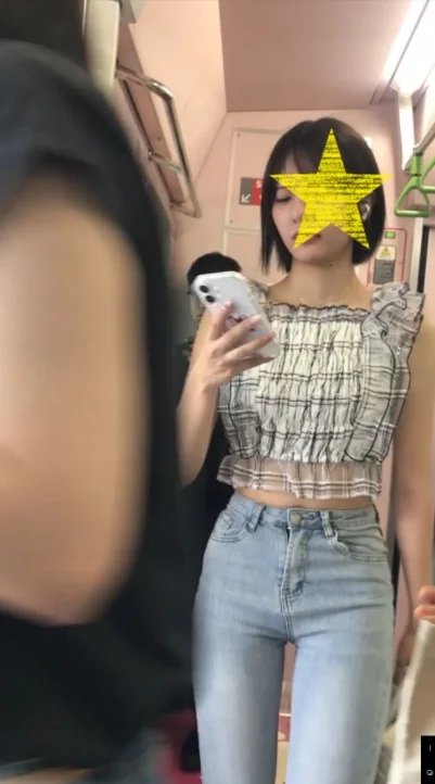 お尻ブリブリピチピチ女良至近距離ﾛｯｸｵﾝ！