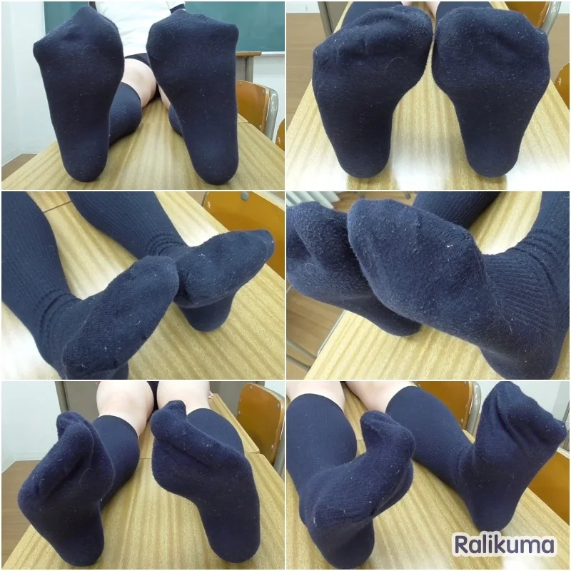 【再販】ラリクマのフェチ日記　はなもも vol.3 〜紺ハイソックスフェチ動画〜-2