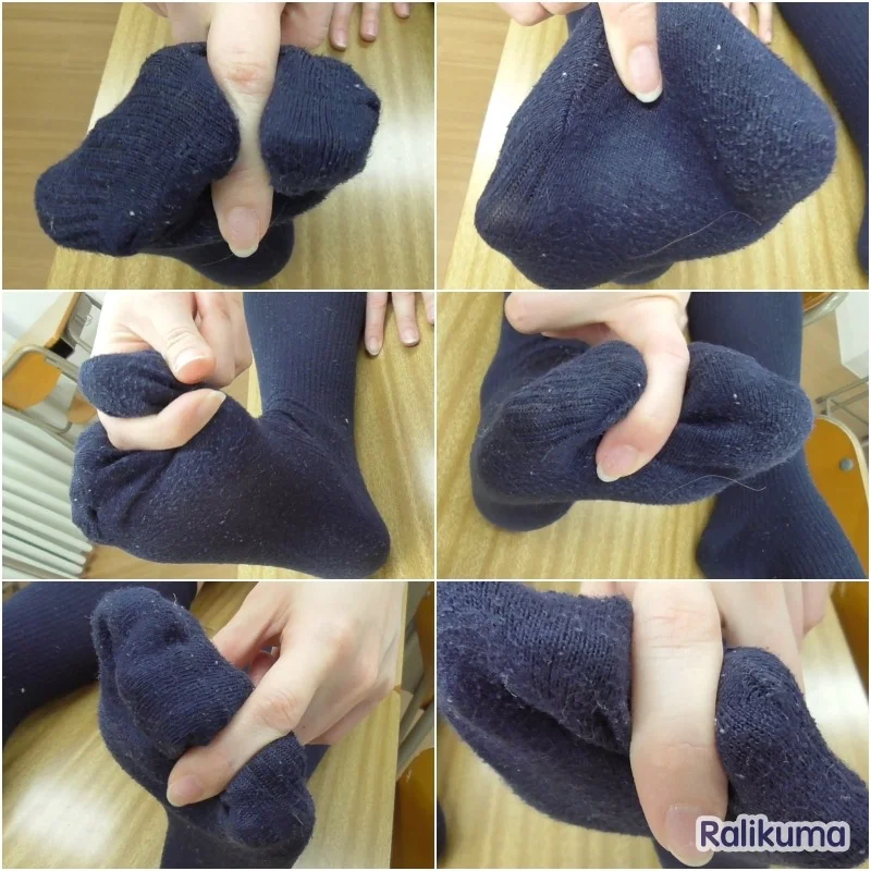 【再販】ラリクマのフェチ日記　はなもも vol.3 〜紺ハイソックスフェチ動画〜-3