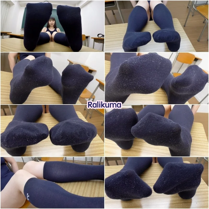 【再販】ラリクマのフェチ日記　はなもも vol.5 〜紺ハイソックスフェチ写真集③＋おまけ動画〜-3