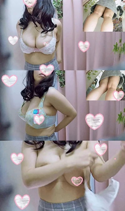 誰か助けて！ホックが閉まらないHカップ爆乳娘　僕のお店の試着室135-2