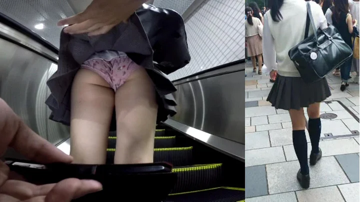 めくり撮りパンチラ part47 プレミアム4「制服好きは買いましょう」-3